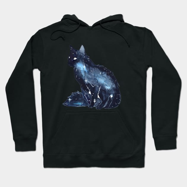 Galaxy Cat Hoodie by awdio